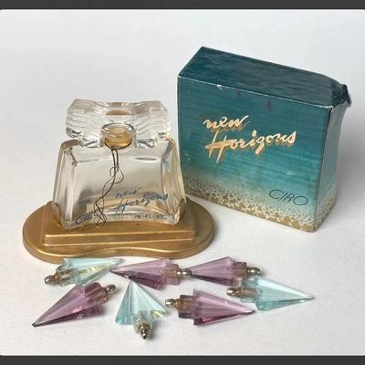 Vintage New Horizons CIRO Perfume Bottle/Box * Tiny Vintage Glass Pieces Unknown
