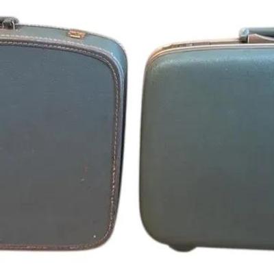 Fabulous Vintage Suitcases * Silhouette Style 1221 By Samsonite 20x16x6 * Unmarked 21x17x6 * 