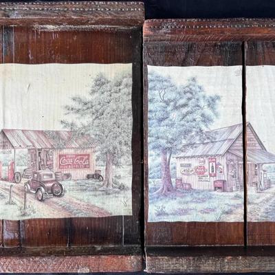 Vintage Apricot Drying Tray Wall Art 