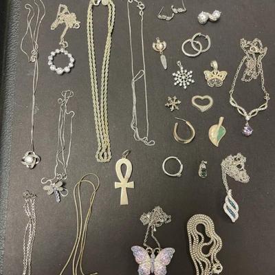 Sale Photo Thumbnail #101: STERLING SILVER JEWELRY