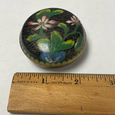 Sale Photo Thumbnail #164: CLOISONEE FLOWER TRINKET BOX