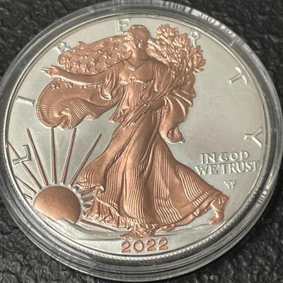 Sale Photo Thumbnail #119: COLORIZED AMERICAN SILVER EAGLE