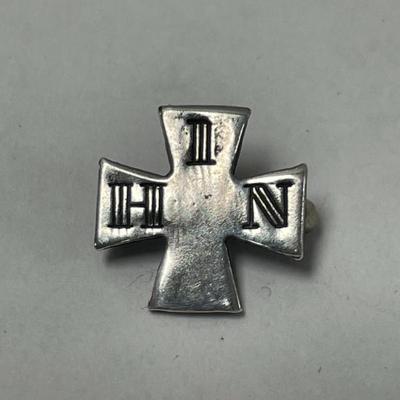 Sale Photo Thumbnail #103: IN HIS NAME MALTESE CROSS STERLING PIN