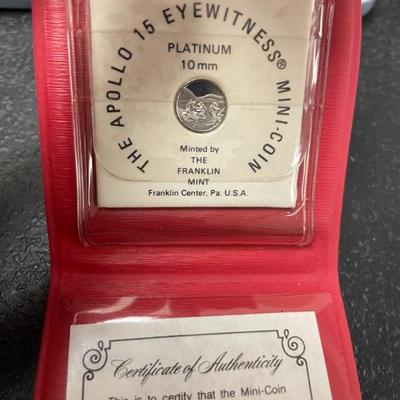 Sale Photo Thumbnail #91: PLATINUM MOON LANDING COIN