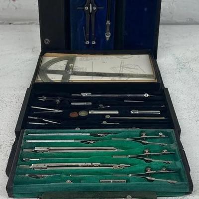 Vintage Lietz & Vemco Drafting Tools W/ Cases (5)