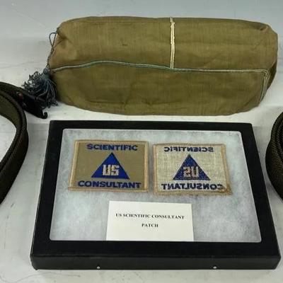 Framed World War ll Patches, Infantry Cap & More