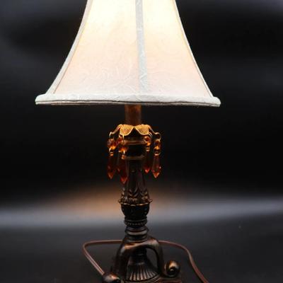 Small Table Lamp with Crystals