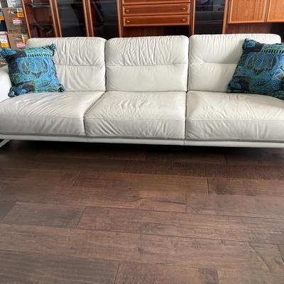 Italian Natuzzi Editions Leather Couch