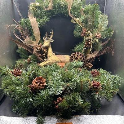 BP431 Woodland Holiday Wreath And Greenery 