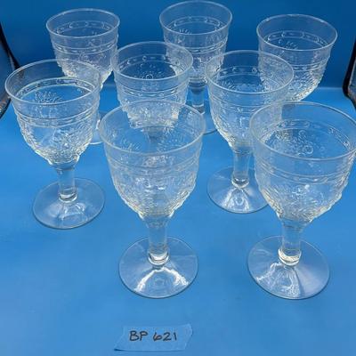 BP621 Duncan & Miller Clear Glass Water Goblets