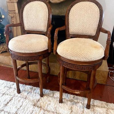 BP433 2 - Unique Swivel Fabricated Wood Bar Stools - #3