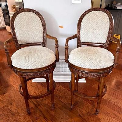 BP432 2 - Unique Swivel Fabricated Wood Bar Stools - #2