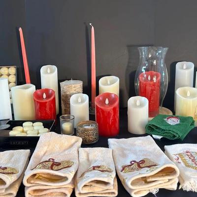 BP652 Christmas Towels And Candles