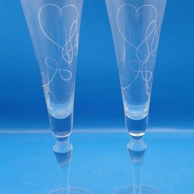 BP628 Mikasa Love Story Champagne Toasting Flutes