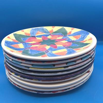 BP564 Hand Painted Decorative Plates (10)