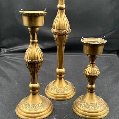 BP414 Vintage Solid Brass Candlestick Holders 