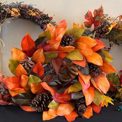 BP582 Three FALL Wreaths 