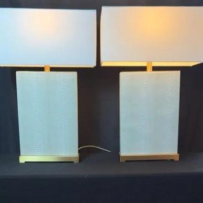 BP419 Safavieh Faux Snakeskin Lamps #3