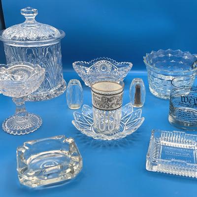 BP604 Collection of Various Vintage Pressed Glass