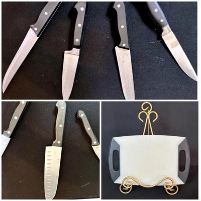 BP596 Knives & Cutting Board 