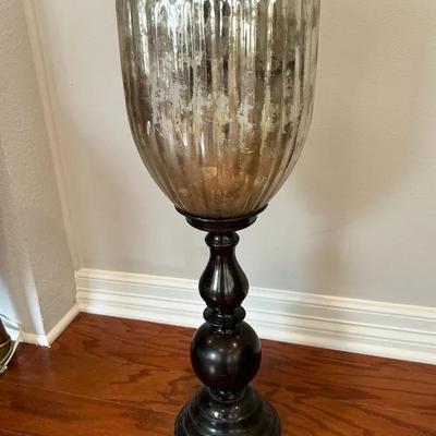 BP409 33” Sturdy Glass & Metal Vase