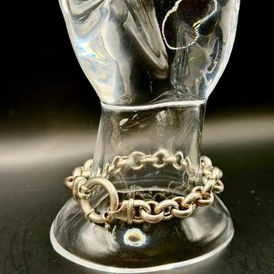 Sterling Silver Chunky Chain Bracelet 
