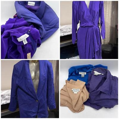 (2) Silk Shirts, Dress, & Jacket