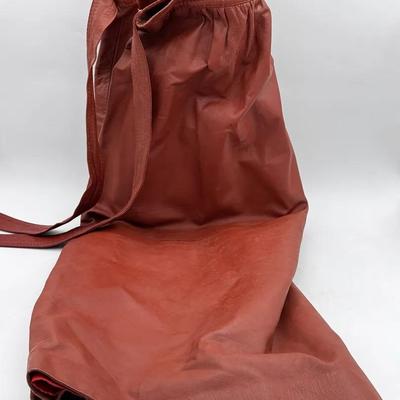 Leather Drop Waist Dress 