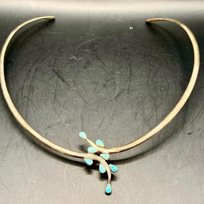 Sterling Silver Choker Necklace 