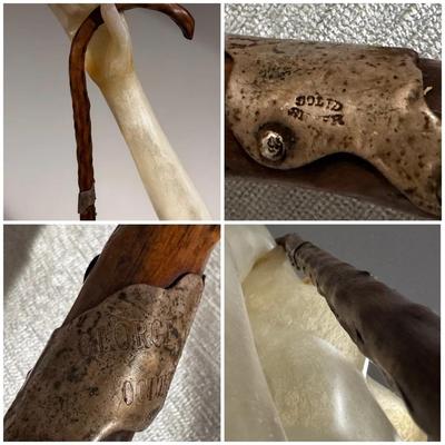 Wooden Cane With Solid Silver “George” Ring