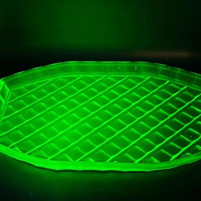 Uranium Glass Platter 