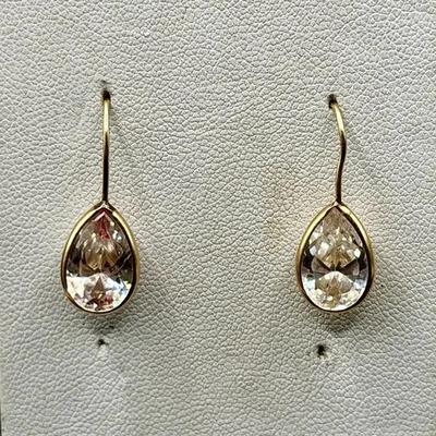 14K Gold Teardrop Earrings