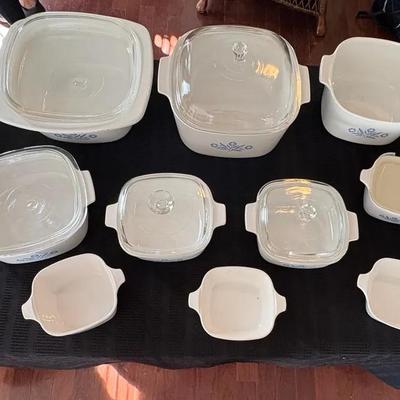 Vintage CorningWare Set – Some with Lids – Collectible Bakeware