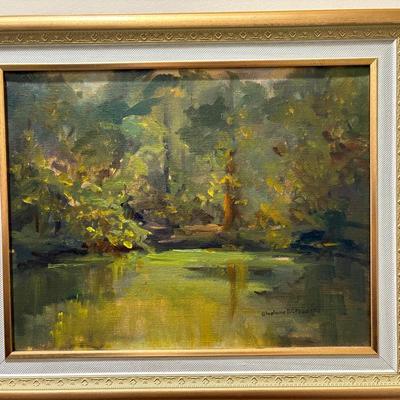 Tree Landscape Painting by Stephanie E. C. Frocasso