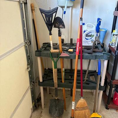 Tool Storage Unit – Shovels, Rakes, and Yard Tools