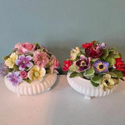 Royal Adderly Porcelain Flower Bouquets