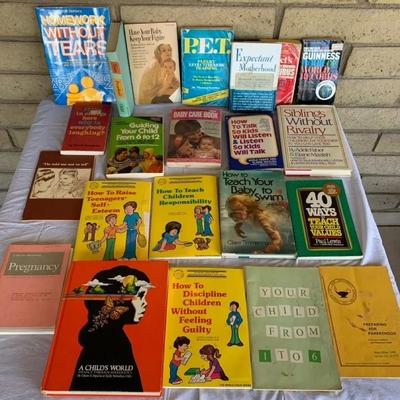 Lot Of Misc Vintage Parenting Books 