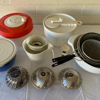 Salad Spinners, Funnels, Storage Bowls, Steamers, And Strainers