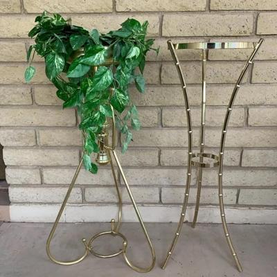 Lot Of 2 3ft Tall Plant Stands 