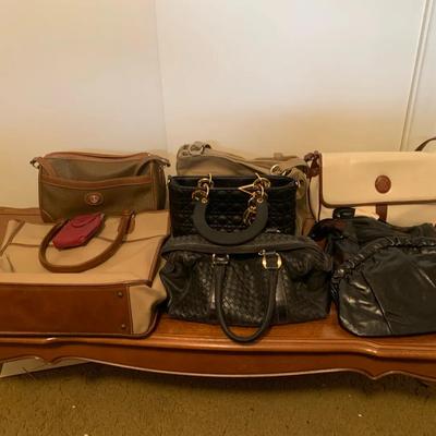 Collection Of Purses And Handbags 