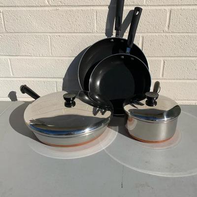 Revere Ware Pans W/ Lids & More