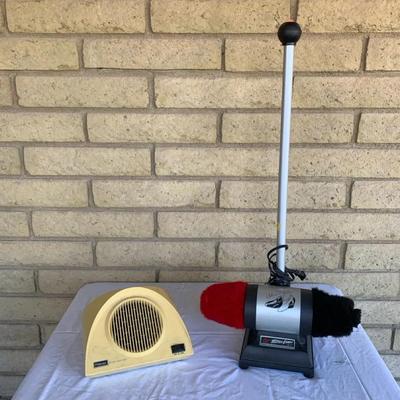 Lot Of Vintage Three Stars Shoe Polisher And Vintage Pollenex Air Purifier Both Tested And Work 