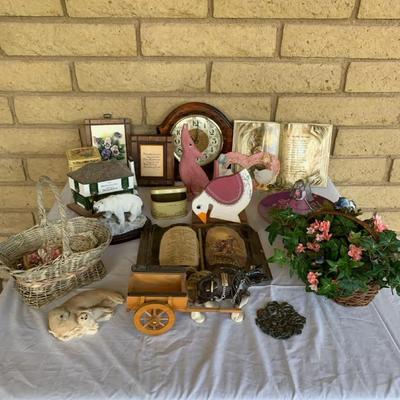 Lot If Miscellaneous Shelf Decorations And Nick Nacks 