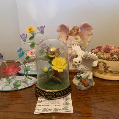 Glass And Poly resin Decorative Figures