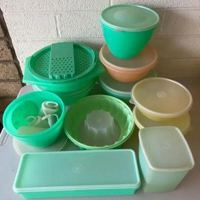 Vintage Green Tupperware Collection