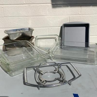 Pyrex Baking Dishes, Baking Tins, & Corning Ware Pan Holders