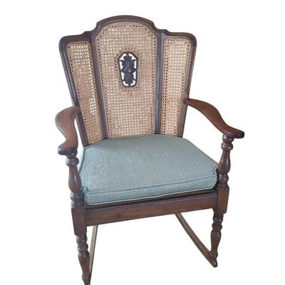 DC123 Mid Century Cane Rocking Chair