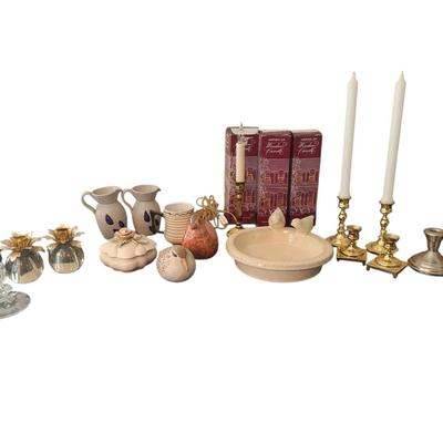 DC132 Candle Holders, Bird Sculptures, And Pottery