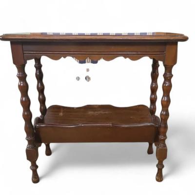 DC510 Vintage Wood Side Table