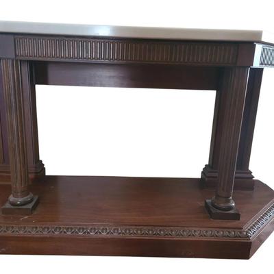 DC125 Marble Top Wood Table